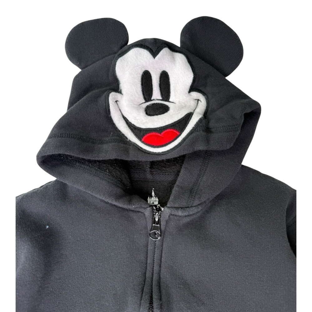 Disney Parks Mickey Mouse Hoodie Kids XXS 4/4A Zip Up Ears Costume Jacket - Picture 4 of 6